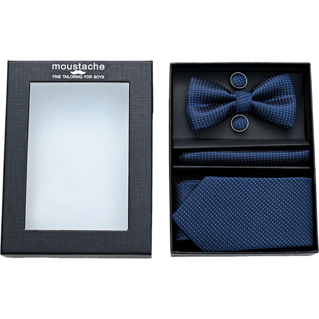 MOUSTACHE Dotted Tie Set in Blue  product