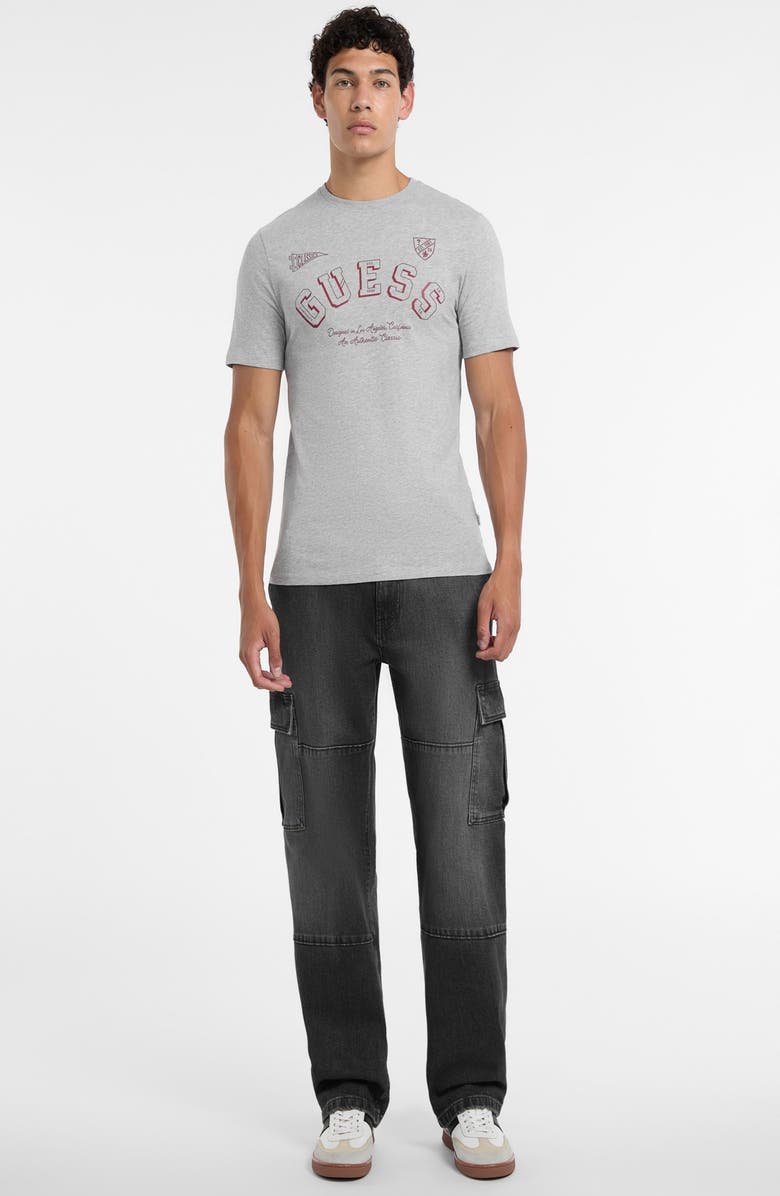 GUESS JEANS Slim Fit Organic Cotton Logo Graphic T-Shirt, Alternate, color, Grey