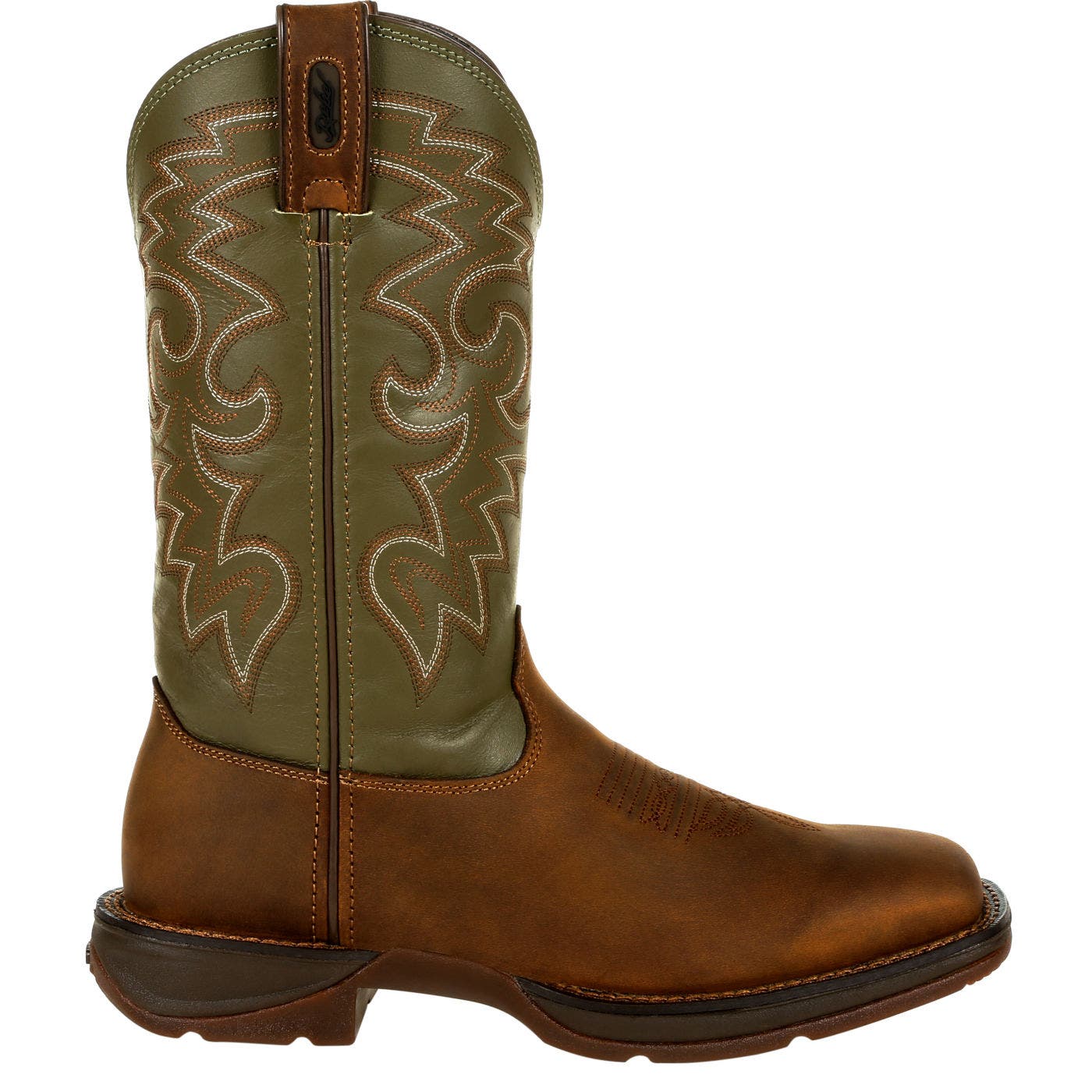 DURANGO Coffee & Cactus PullOn Western Boot, Main, color, Coffee Cactus