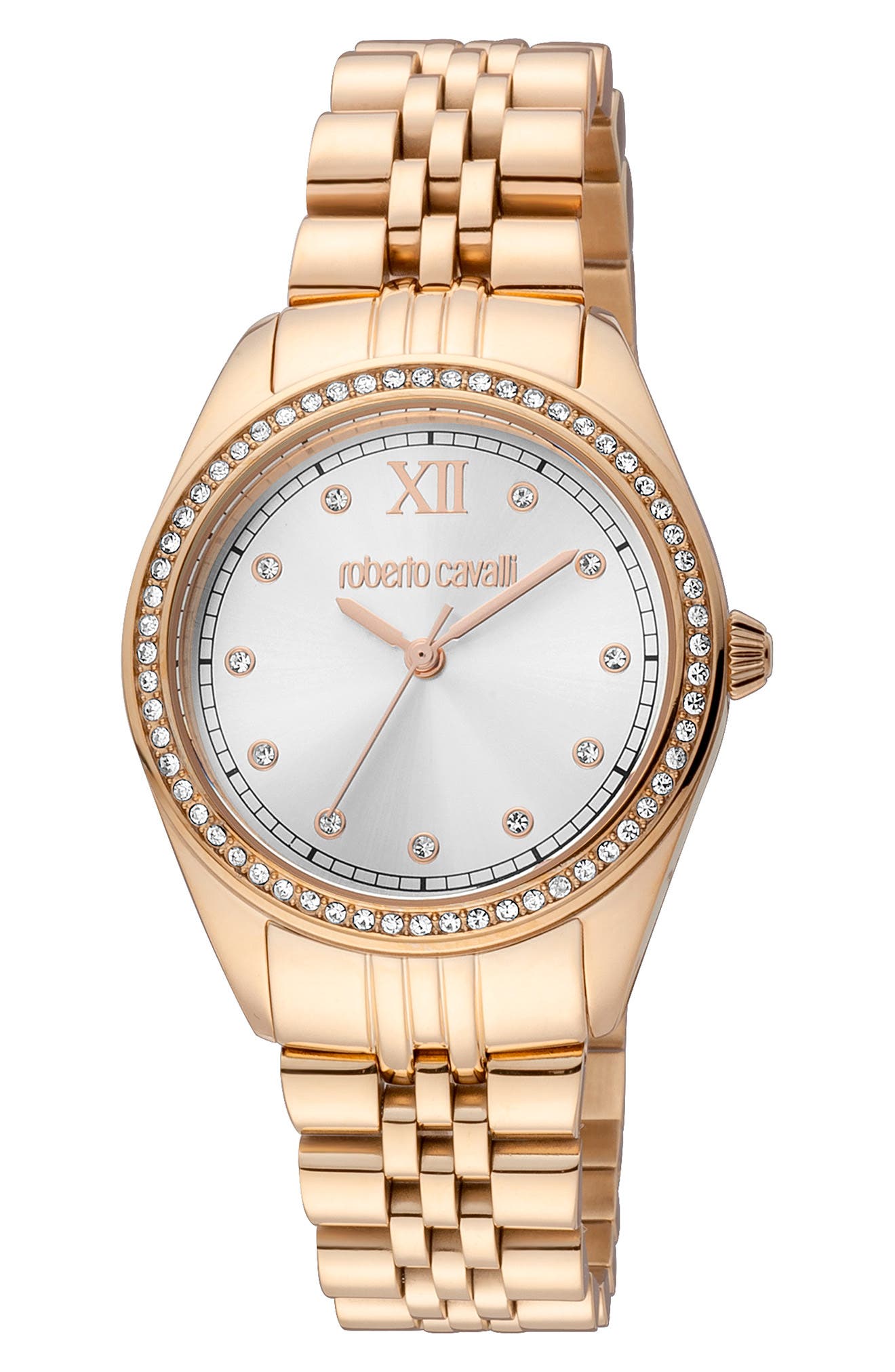 Roberto Cavalli Crystal Bracelet Watch, 31mm