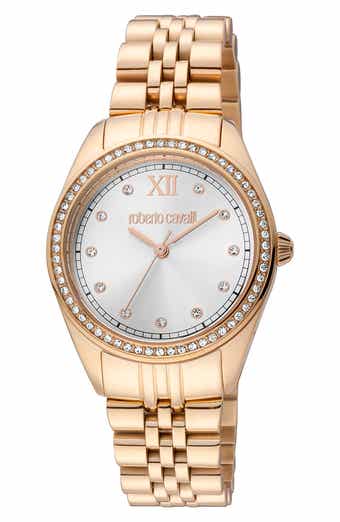 Roberto Cavalli Crystal Bracelet Watch, 31mm