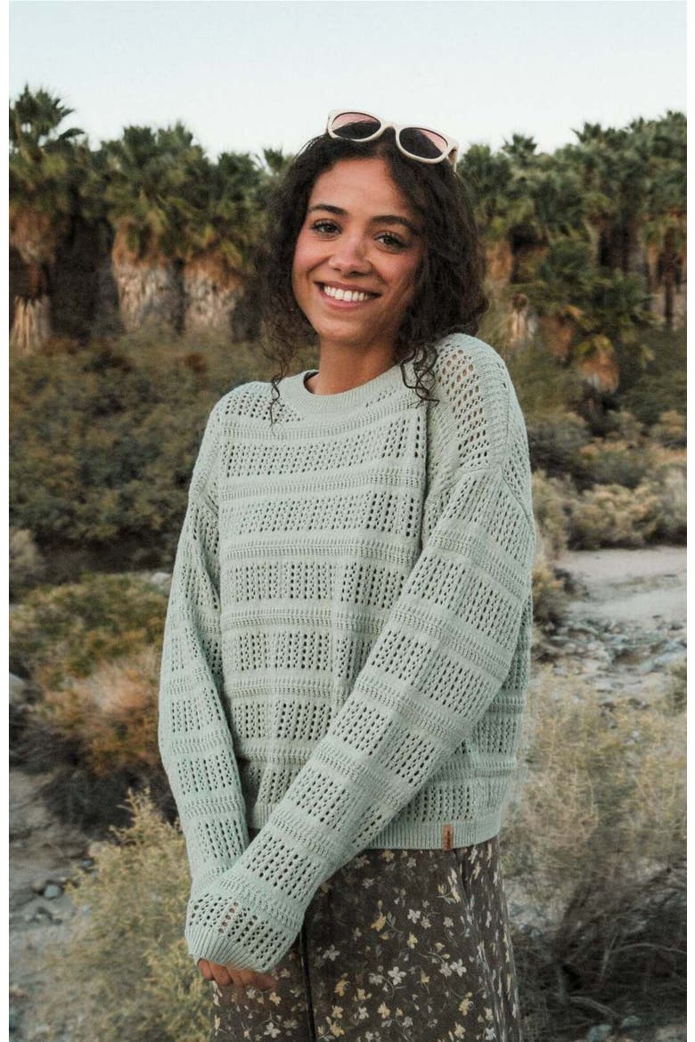 Lunenberg Sweater, Alternate, color, Light Moss Heather