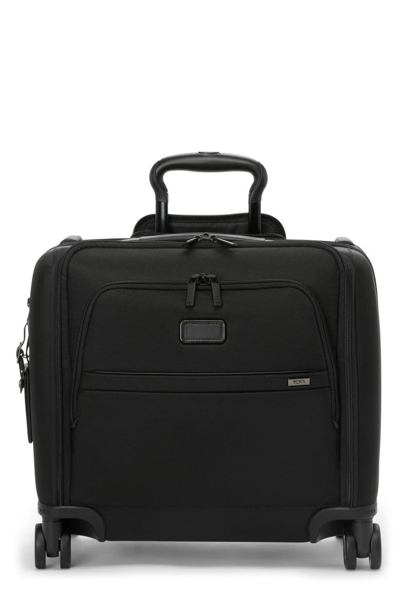 Alpha Compact Carry On, Main, color, BLACK