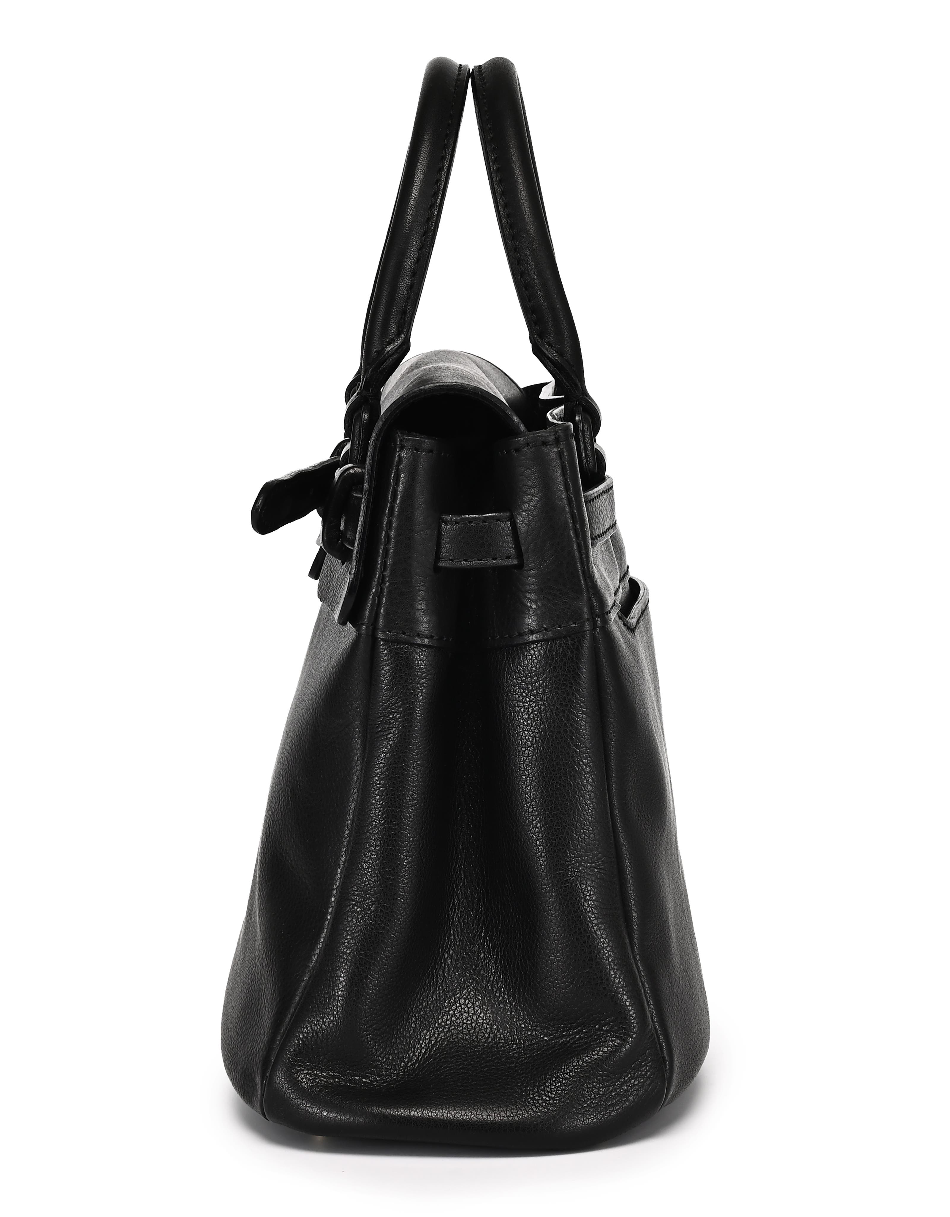 OLD TREND Wishbone Genuine Leather Structured Heritage Satchel, Alternate, color, Black