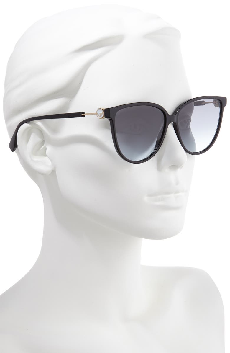 Fendi 59mm Cat Eye Sunglasses, Alternate, color, 