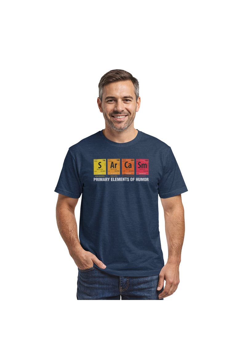 Men's The Elements Of Humor Short Sleeve Graphic T-shirt, Main, color, Navy Blue Heather