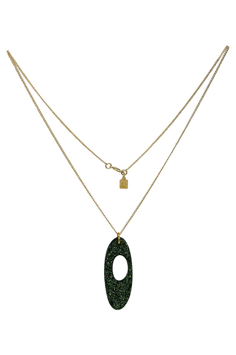 Hepworth Pendant - Forest Green Glitter, Main, color, Forest Green Glitter