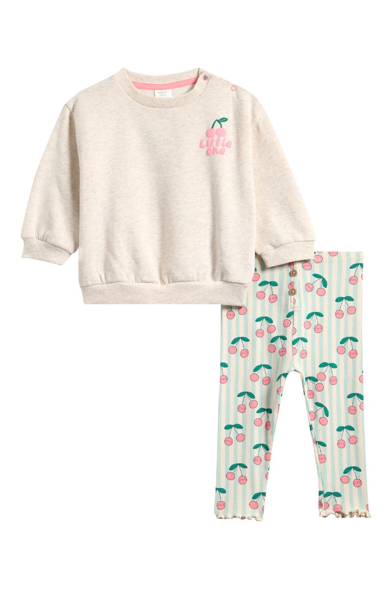 Cherry Sweatshirt & Leggings Set, Main, color, MULTI