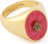 Kurt Geiger London Eagle Enamel Signet Ring
