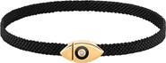 Karma and Luck Infinite Success Men's Evil Eye Black String Bracelet