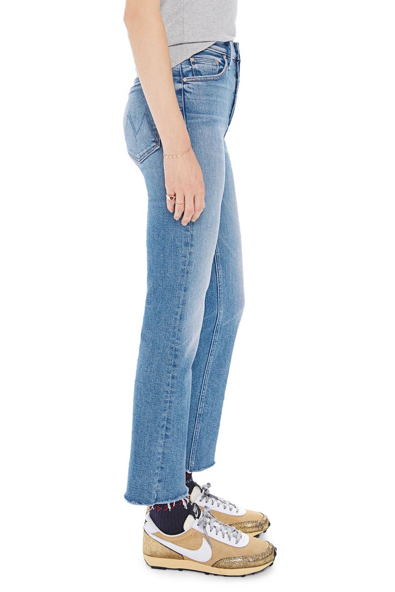 The Tripper Ripped High Waist Fray Hem Ankle Jeans, Alternate, color, JE TAIME