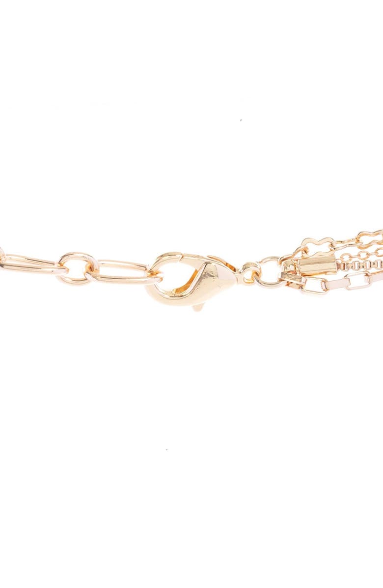 SAACHI Crystal Layered Chain Necklace, Alternate, color,