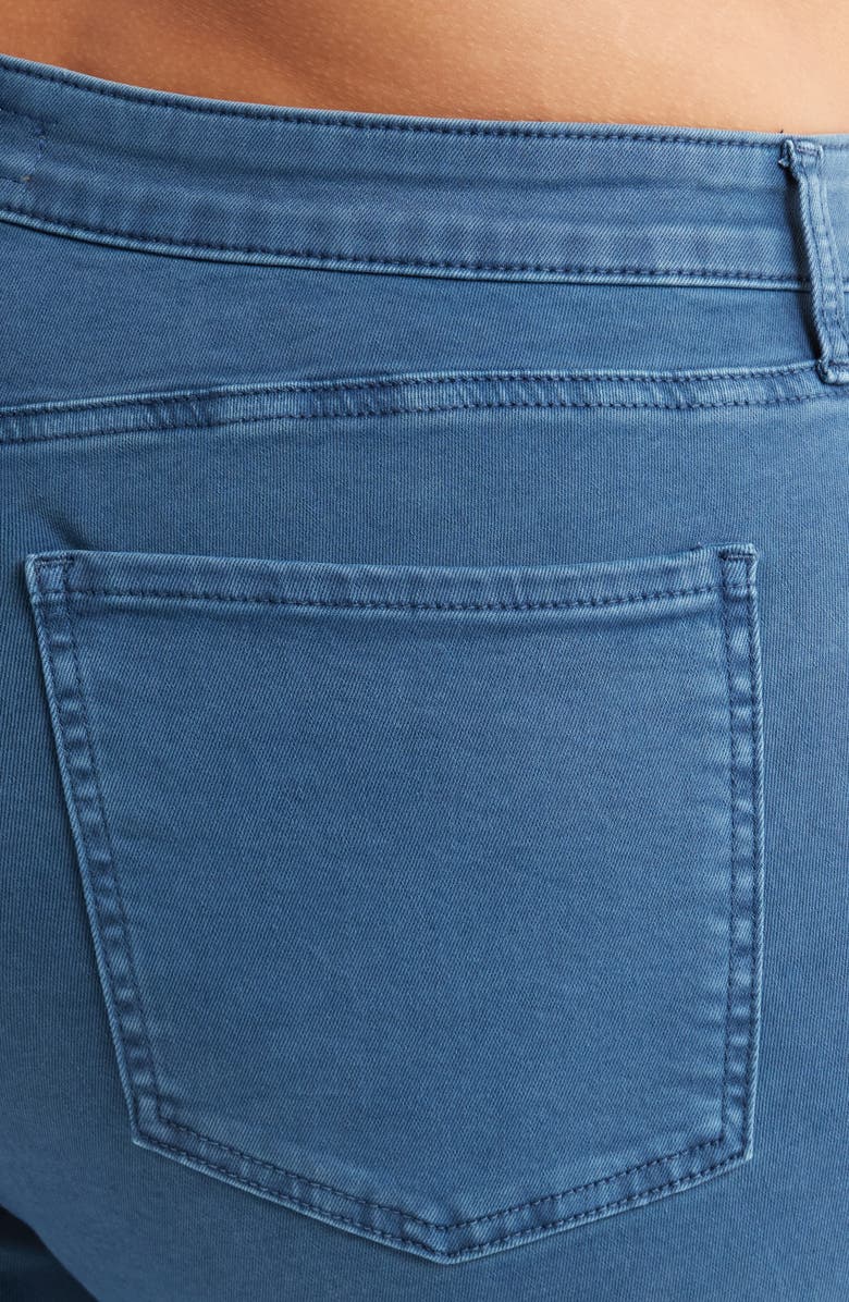 KUT from the Kloth Kelsey Raw Hem High Waist Ankle Flare Jeans, Alternate, color, Ocean Blue Jm