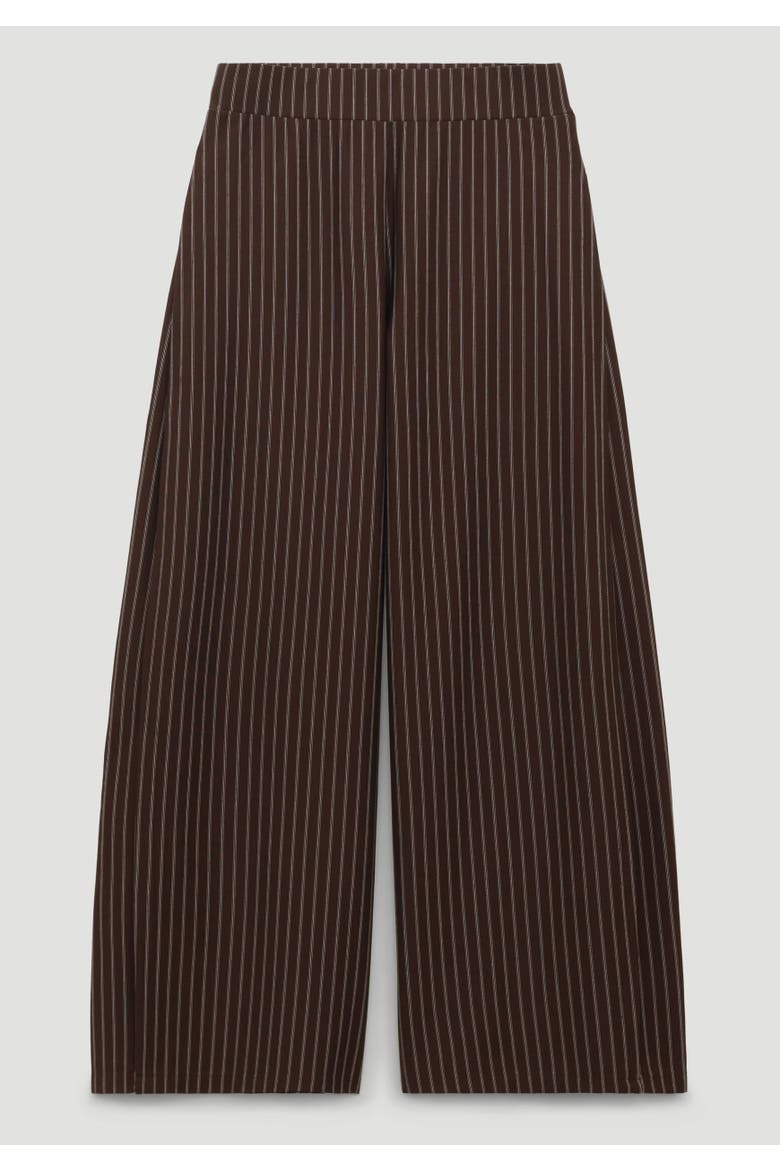 Revyn Side Pleat Wide Leg Trousers, Alternate, color, Dark Brown
