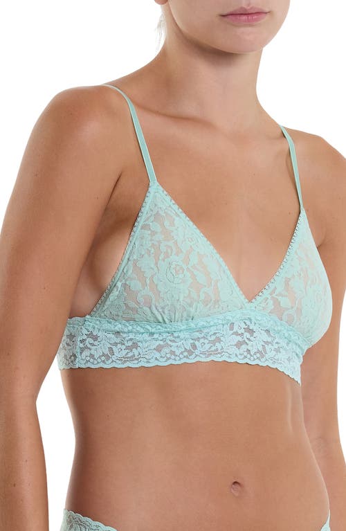 Hanky Panky Signature Lace Padded Triangle Bralette In Pistachio