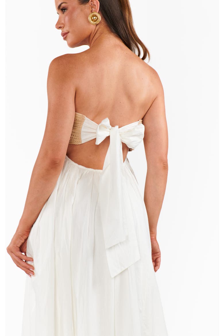 Dockside Maxi Dress, Alternate, color, White Voile With Twisted Rope