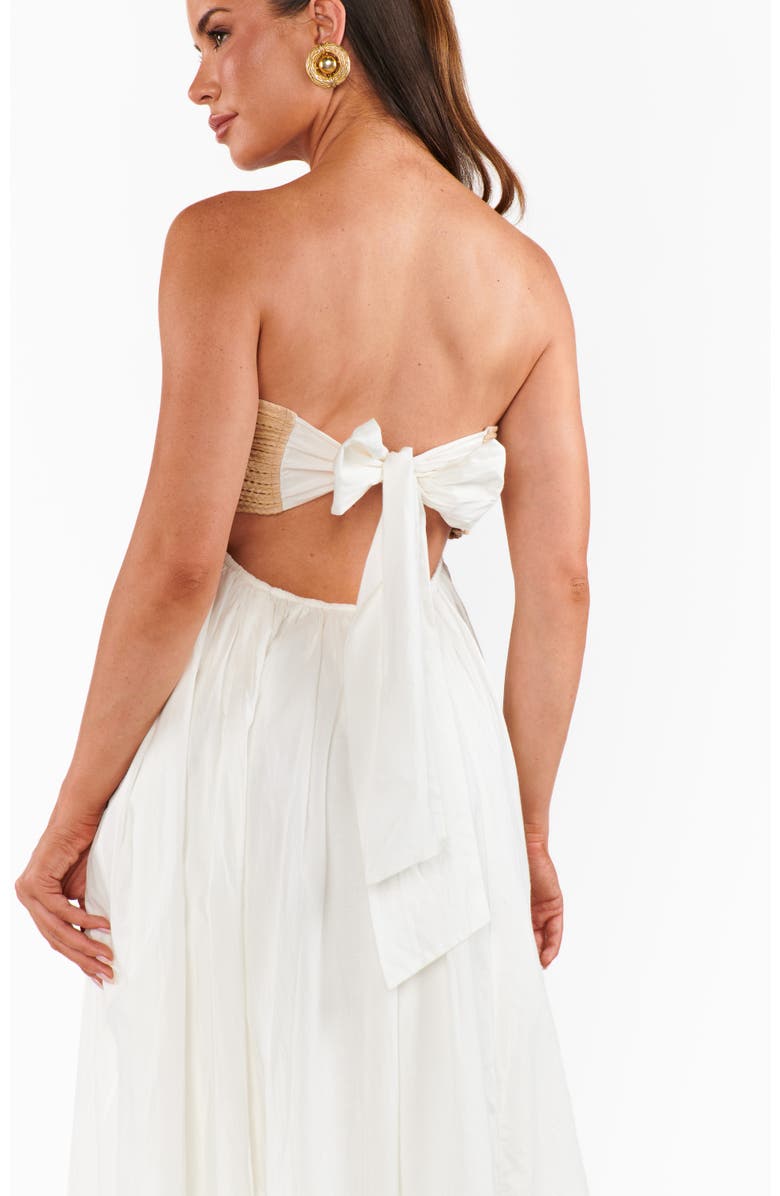 Show Me Your Mumu Dockside Maxi Dress, Alternate, color, White Voile With Twisted Rope