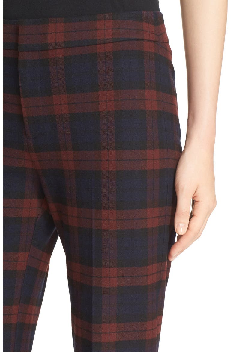 Plaid Flannel Pants, Alternate, color, RED/ MIDNIGHT