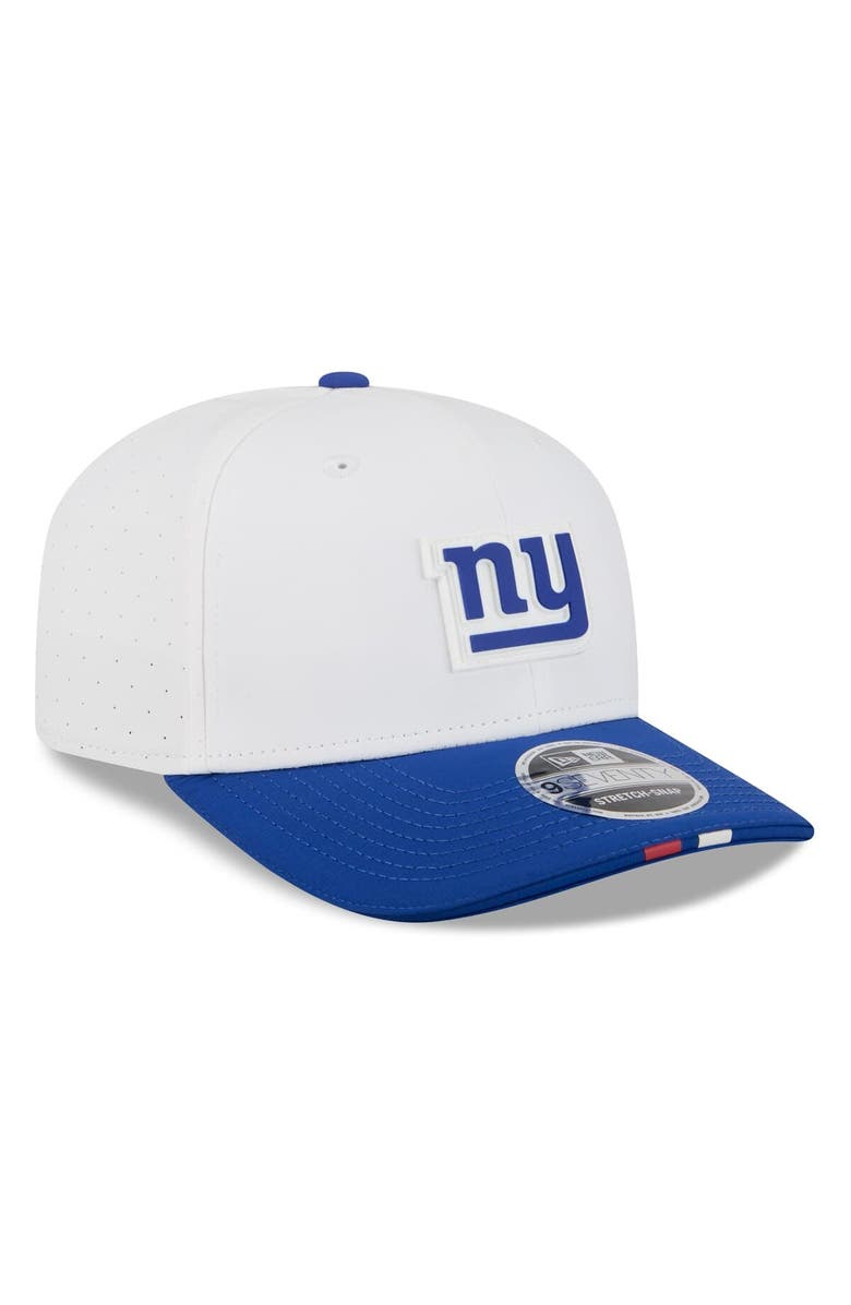 New Era Men's New Era White/Royal New York Giants 2025 NFL Training Camp 9SEVENTY Adjustable Hat, Alternate, color, White
