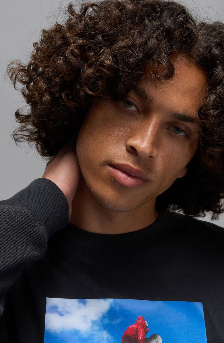 Jordan Mountainside Graphic T-Shirt, Alternate, color, Black/ Light Photo Blue