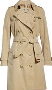 Burberry Kensington Cotton Trench Coat | Nordstrom