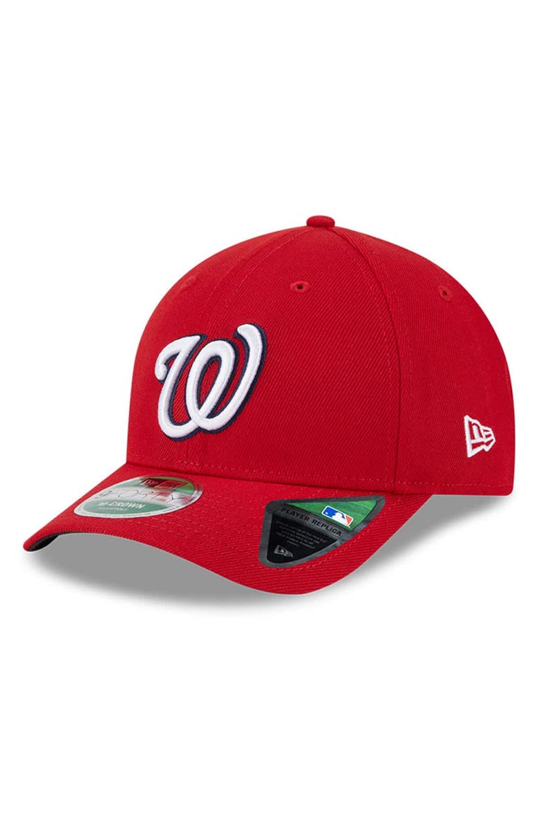 New Era Men's New Era Red Washington Nationals Player Replica 9FORTY Adjustable Hat, Main, color, Red