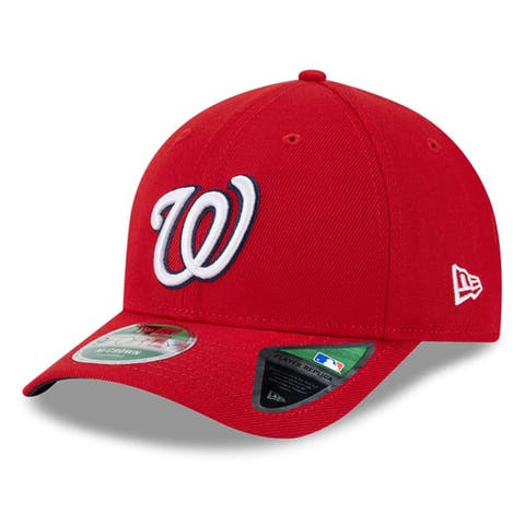 Men's New Era  Red Washington Nationals Player Replica 9FORTY Adjustable Hat