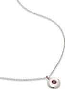 Monica Vinader January Birthstone Garnet Pendant Necklace
