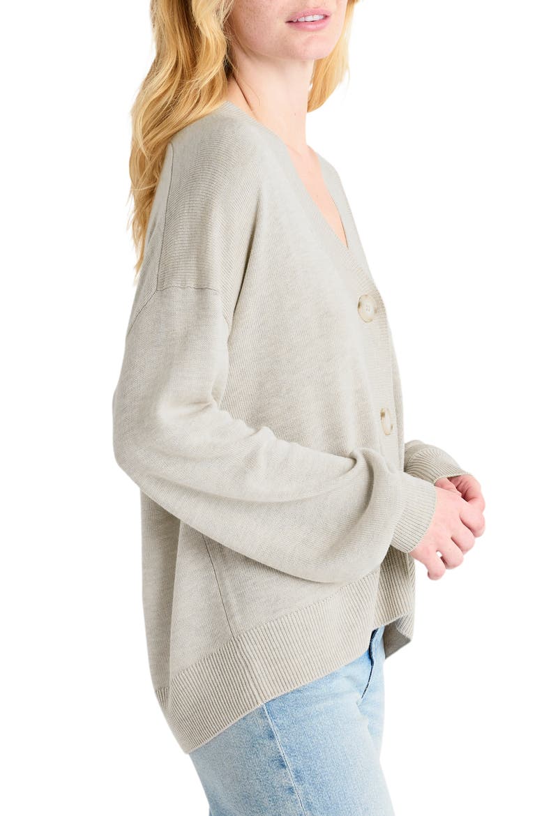 Carmella Rib Cardigan, Alternate, color, OAT HEATHER