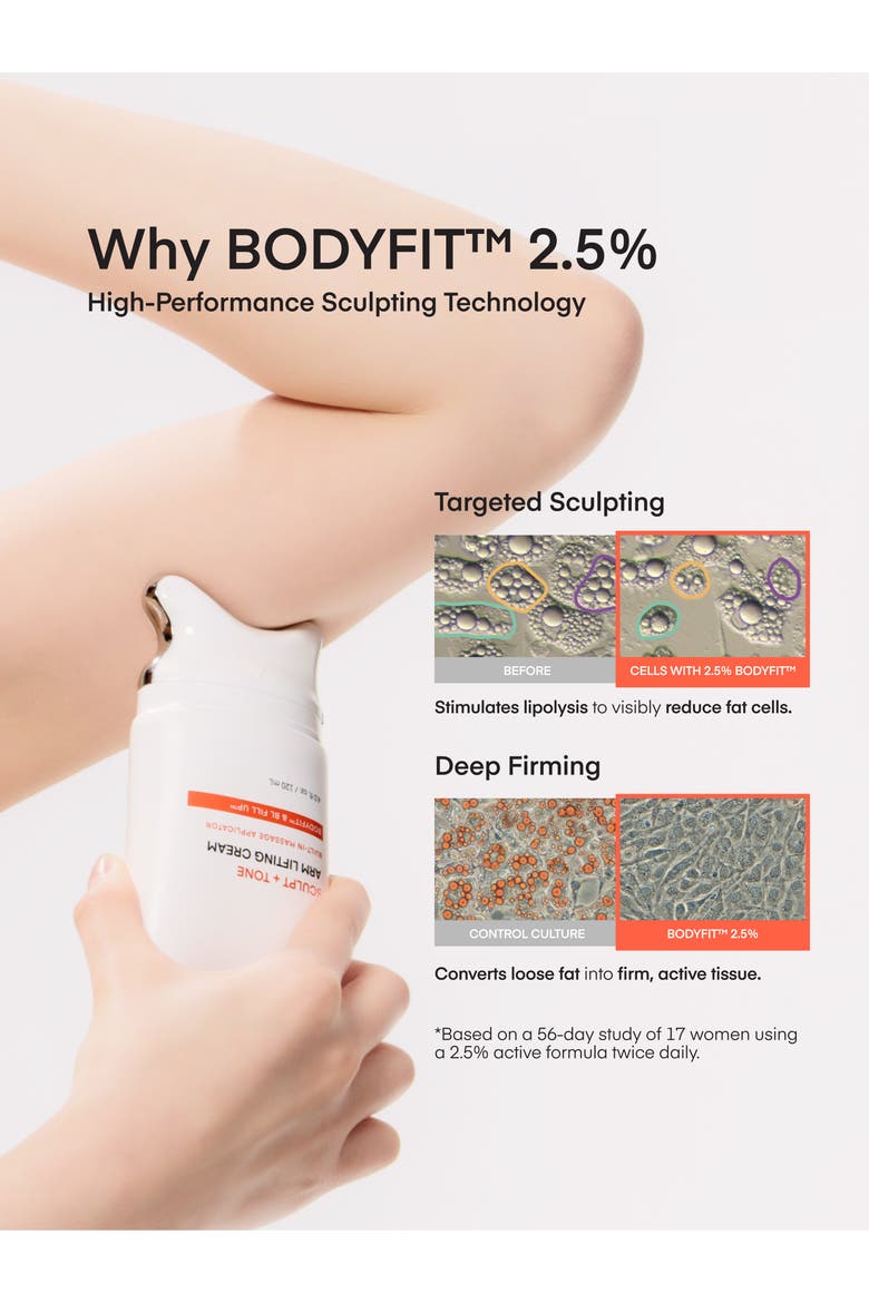 Sculpt + Tone Arm Cream, Alternate, color, No Color