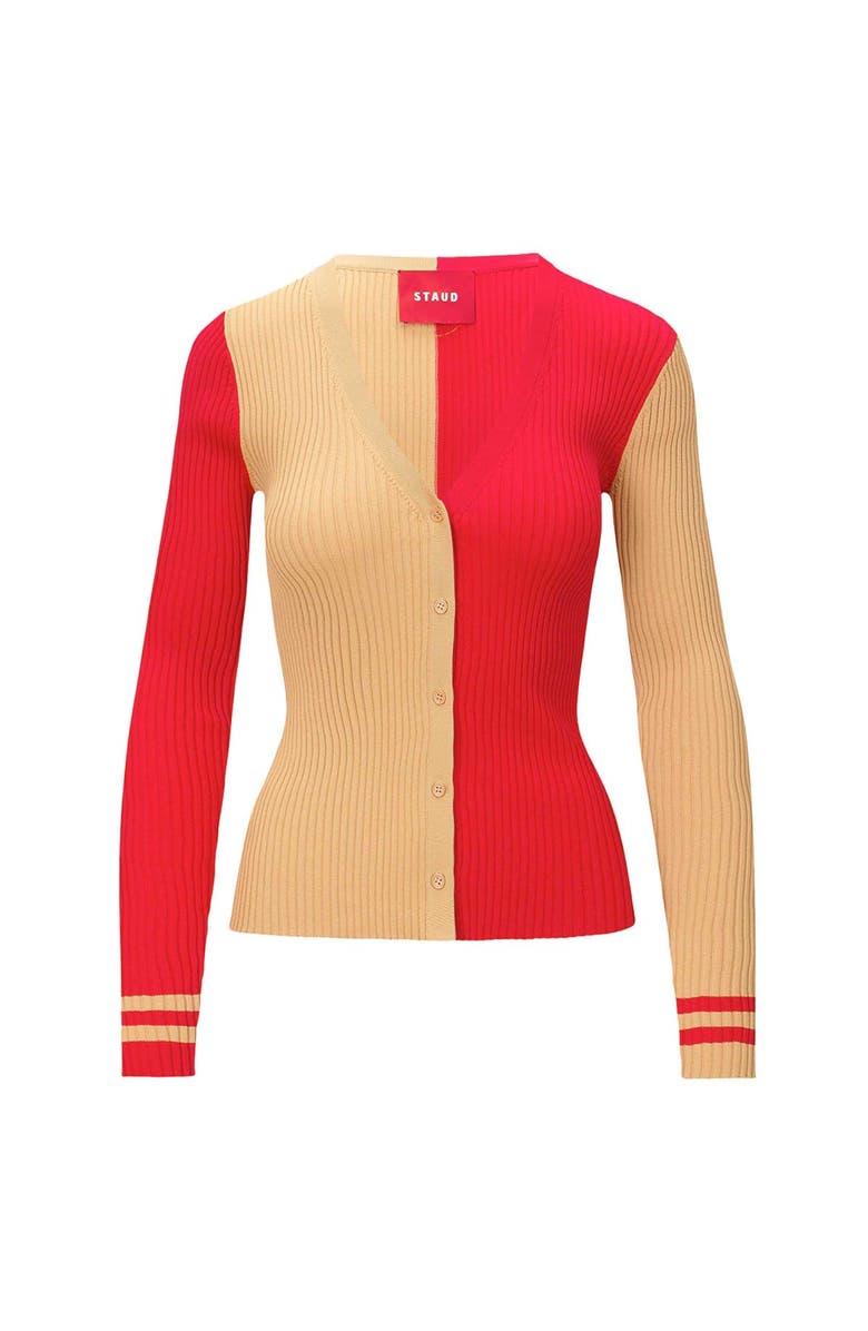 STAUD Women's STAUD Scarlet/Gold San Francisco 49ers Cargo Sweater, Alternate, color, 