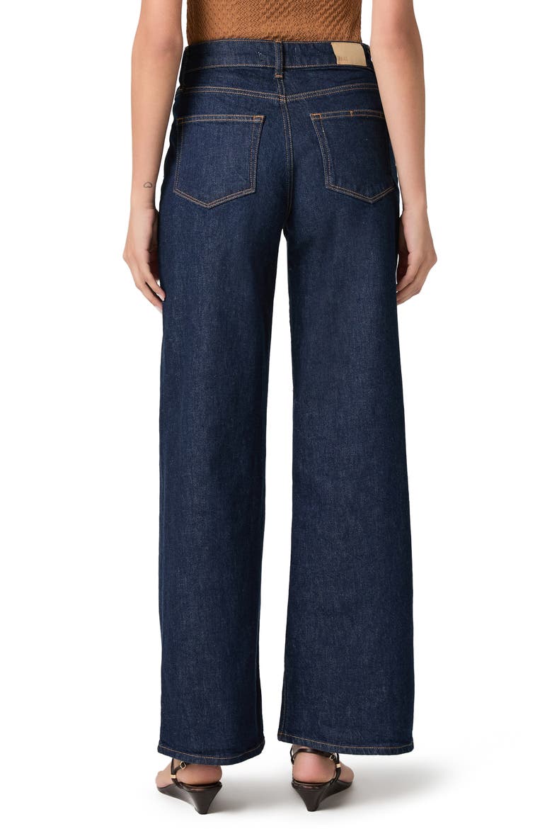 Anessa Button Pocket High Waist Wide Leg Jeans, Alternate, color, AMORA