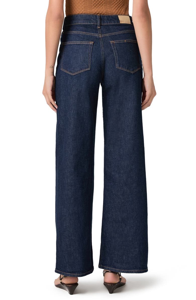 PAIGE Anessa Button Pocket High Waist Wide Leg Jeans, Alternate, color, Amora