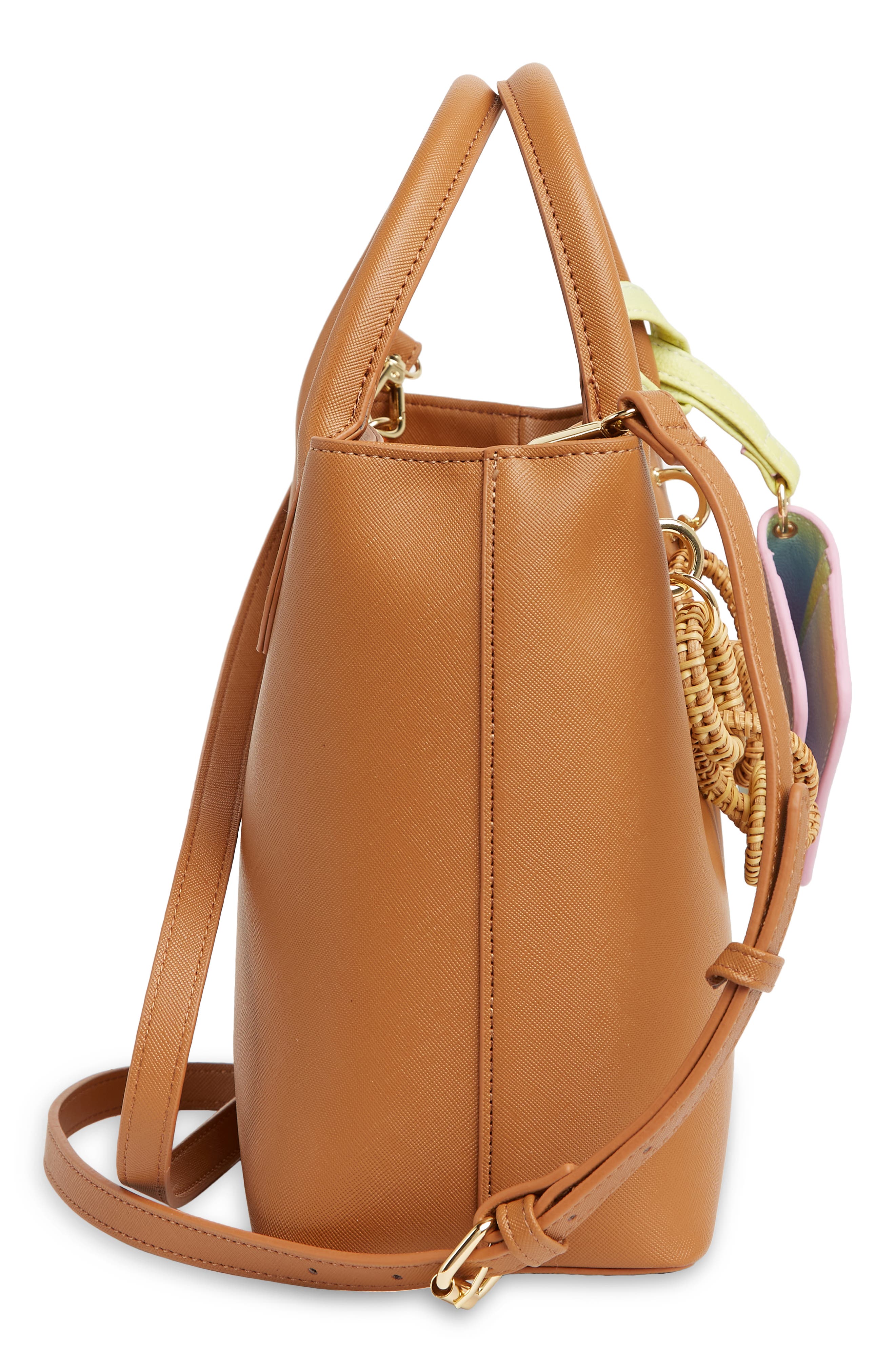 Betsey Johnson Structured Triple Compartment Tote, Alternate, color, 