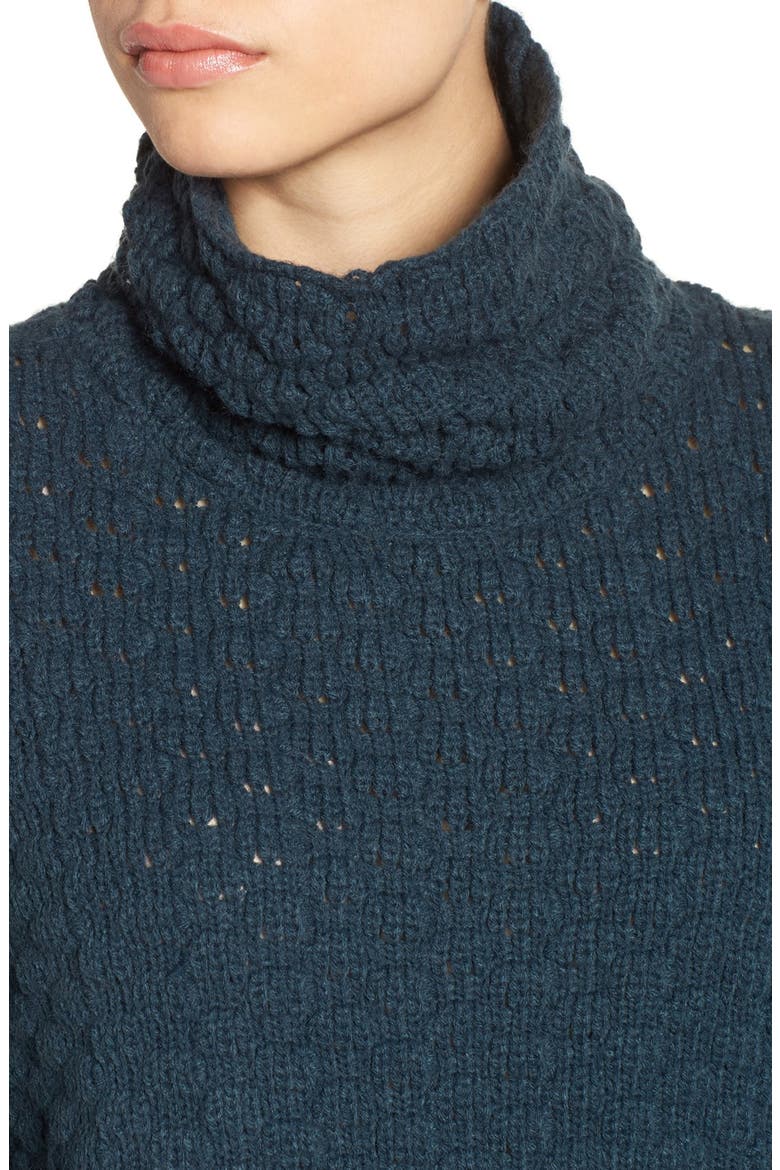 BUBBLE STITCH SWEATER, Alternate, color, NAVY MIDNIGHT