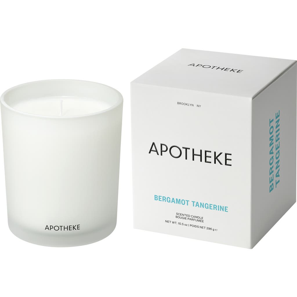 Apotheke Bergamot Tangerine Classic Scented Candle In White