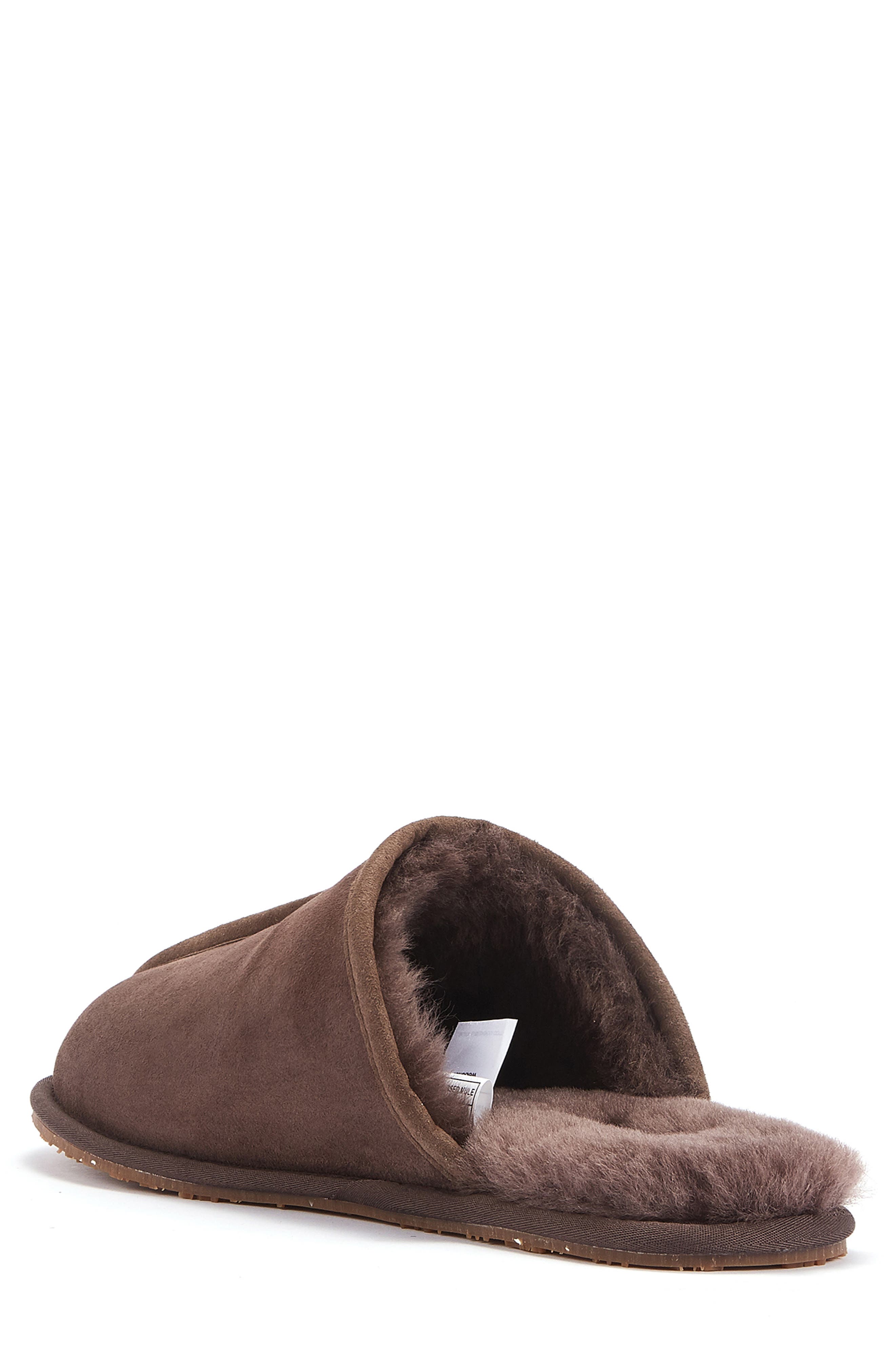 Australia Luxe Collective Twinface Sheepskin Genuine Shearling Lined Scuff Slipper, Alternate, color, Burnt