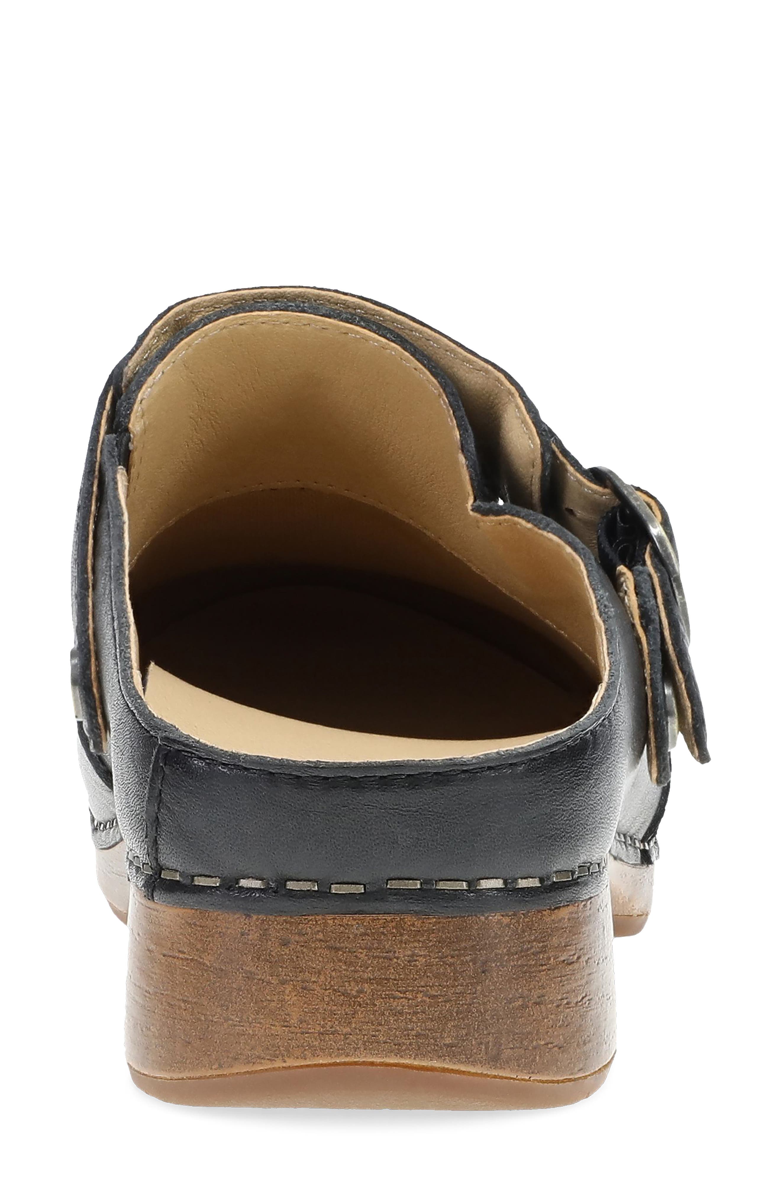 Dansko Millie Mule, Alternate, color, Black Waxy Milled