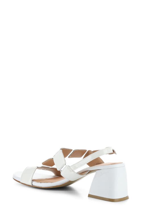 Bos. & Co. Glow Slingback Sandal In White