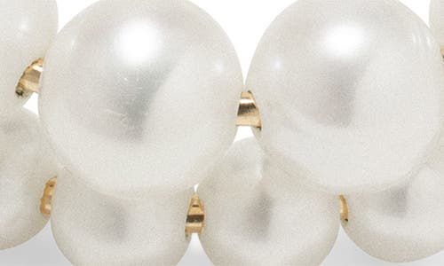 Completedworks Freshwater Pearl Double Bracelet In Metallic