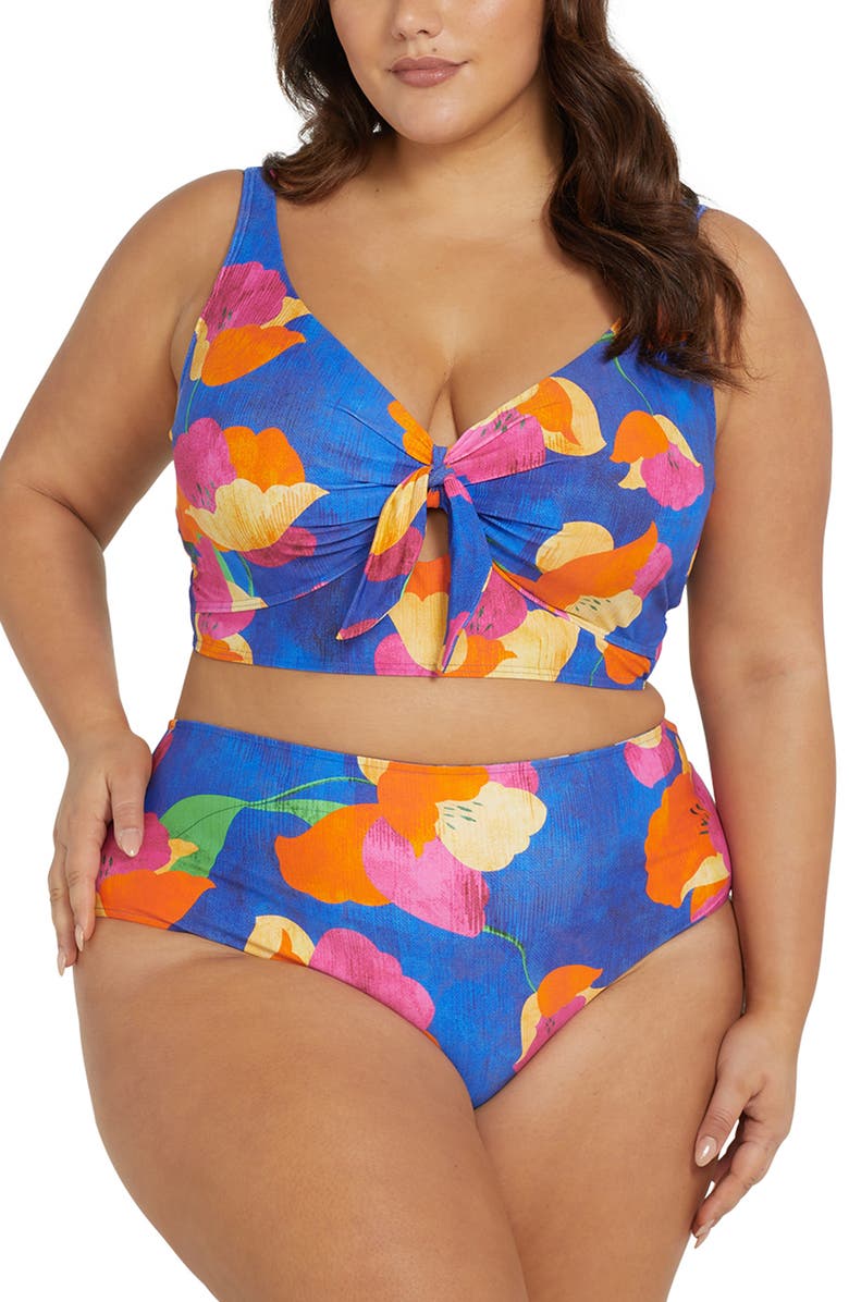 Artesands Au Contraire Cezanne D- & DD-Cup Underwire Bikini Top, Alternate, color, Blue