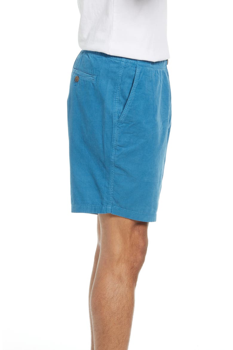 Drawstring Corduroy Club Shorts, Alternate, color, SODA LAKE