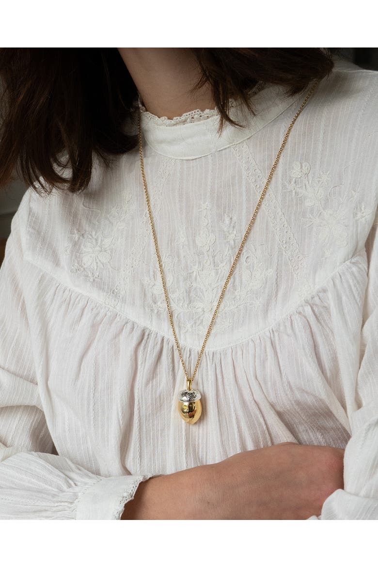 Squirrel Acorn Locket, Alternate, color, Squirrel Acorn