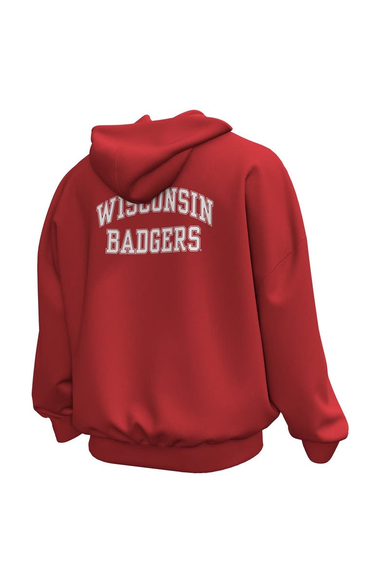 Under Armour Men's Under Armour Red Wisconsin Badgers Throwback Icon Fleece Pullover Hoodie, Alternate, color, Red