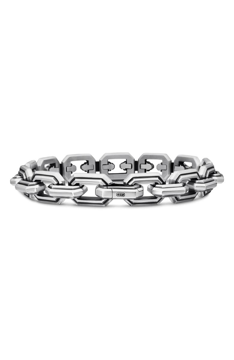 David Yurman Deco Link Bracelet in Sterling Silver, 11mm, Alternate, color, 
