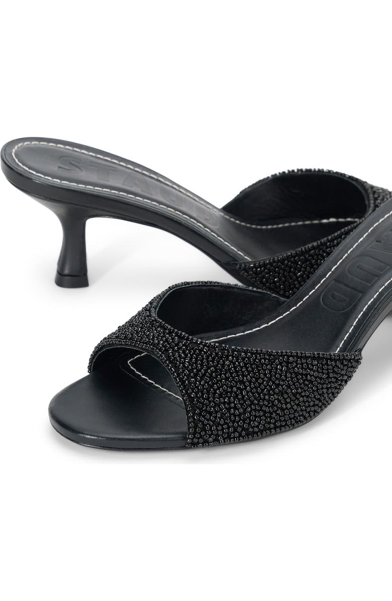 STAUD Brigitte Slide Sandal, Alternate, color, Black/Black