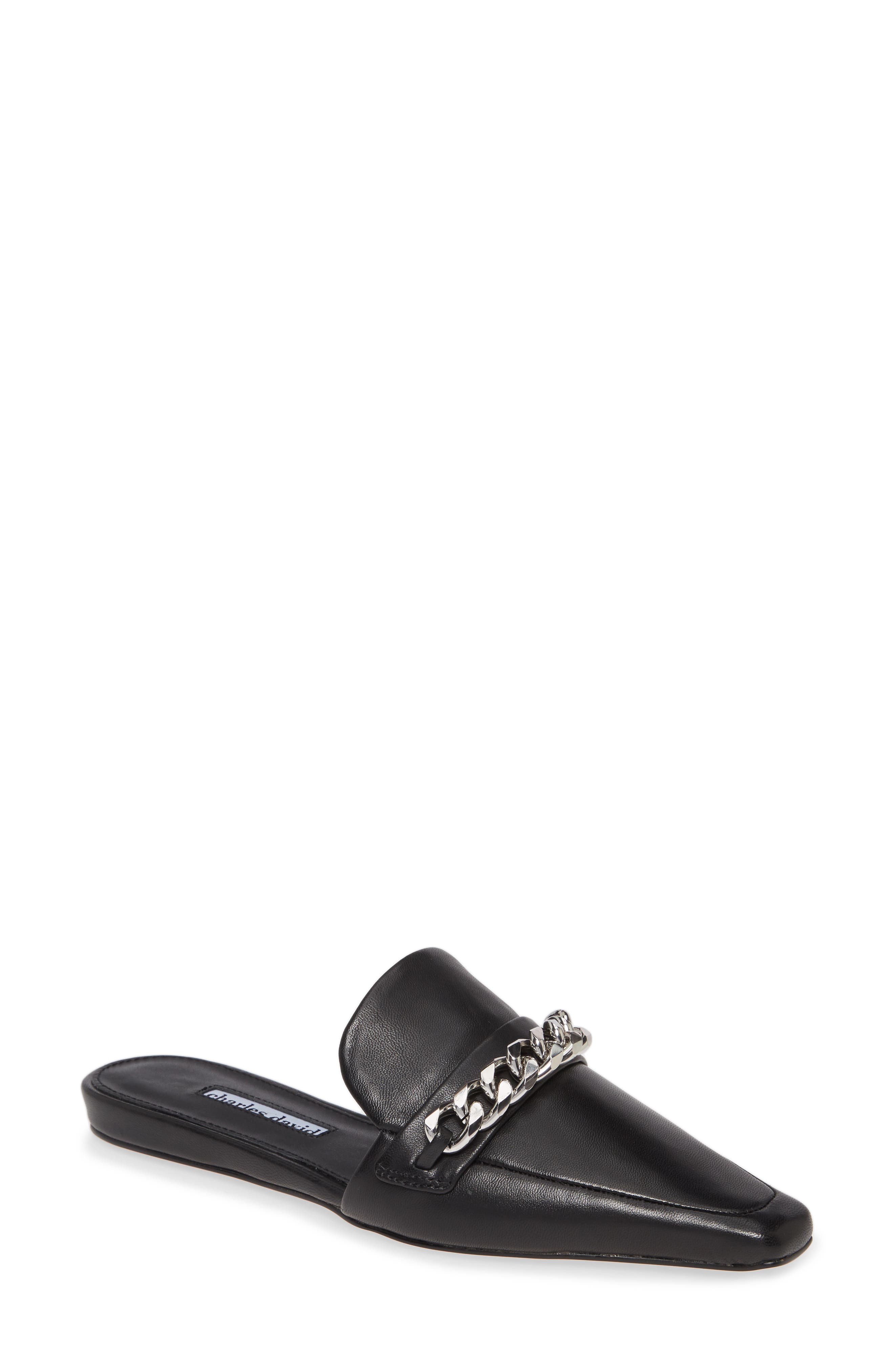 Juvenile Mule, Main, color, BLACK LEATHER