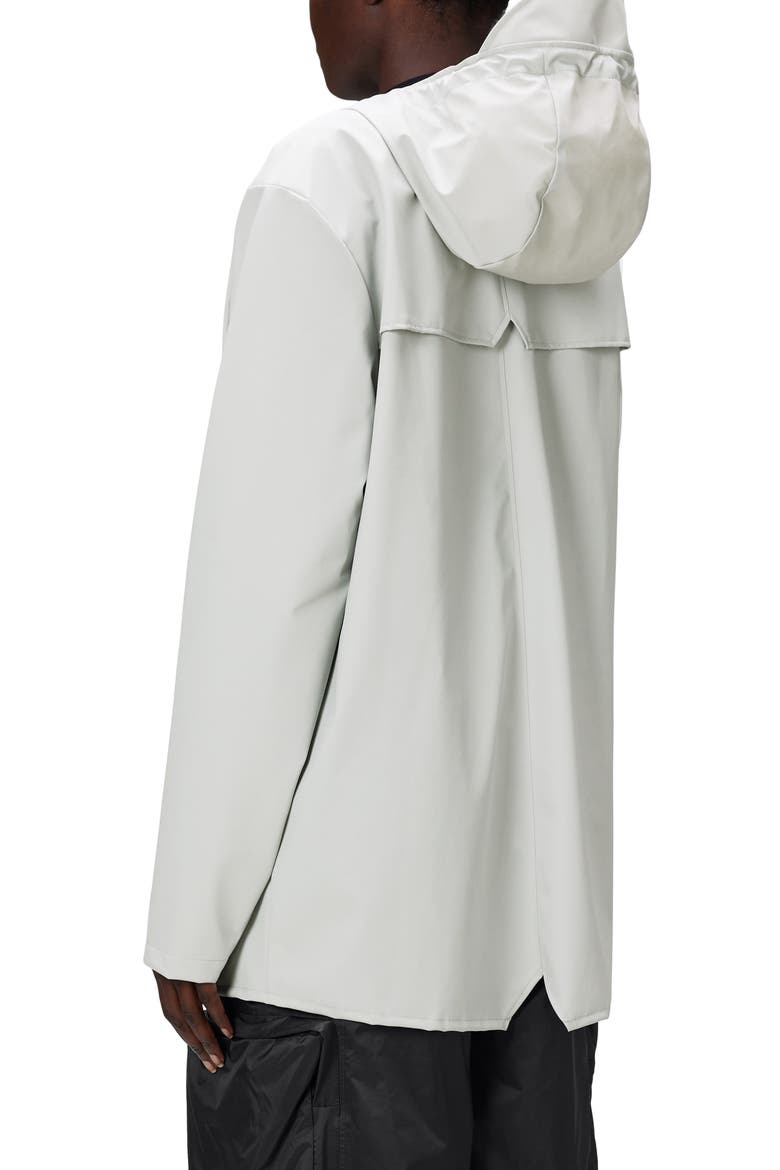 Waterproof Snap Front Rain Jacket, Alternate, color, ASH