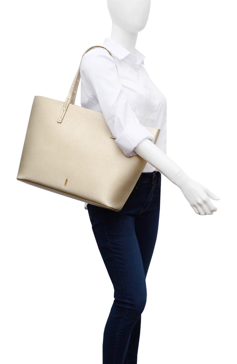 Thacker Fran Stud Leather Tote, Alternate, color,