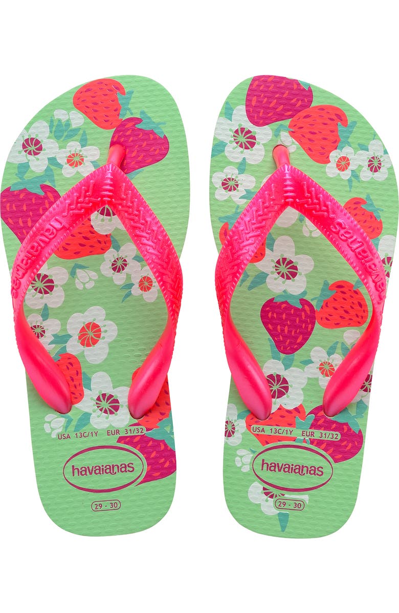 Havaianas Kids' Flores Flip Flop, Main, color,